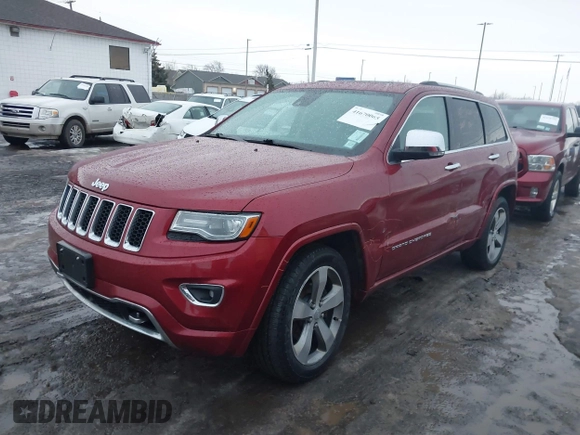 2014 Jeep Grand Cherokee Overland with VIN 1C4RJFCG9EC299235, listed as a IAAI auction lot 41670065 with 108,589 mi miles and . Bid and sale history available at DreamBid. Image 21.
