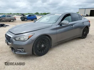 2017 Infiniti Q50 3.0t Premium with VIN JN1EV7AP9HM737636, listed as a Copart auction lot 54293595 with 163,796 mi miles and Clean Title. Bid and sale history available at carsss.com. Image 1.