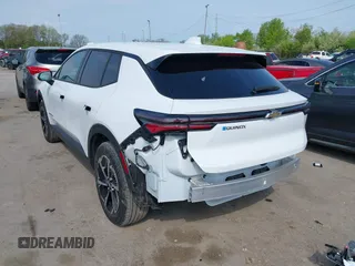 2025 Chevrolet Equinox EV LT z VIN 3GN7DLRP1SS142641, wystawiony jako IAAI lot #42129744 z przebiegiem 3821 mil mil oraz . Historia ofert i sprzedaży dostępna na DreamBid. Obrazek 3.