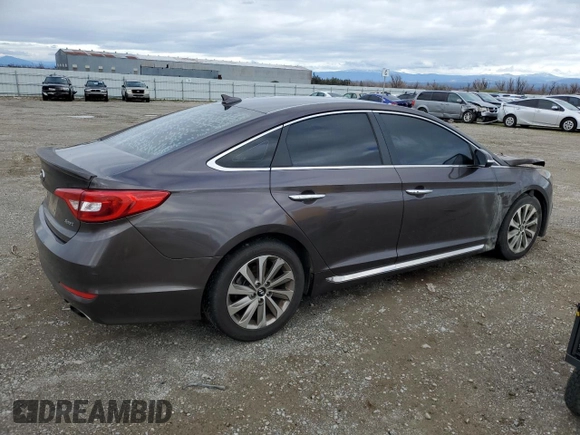 2015 Hyundai Sonata Limited with VIN 5NPE34AF6FH248899, listed as a Copart auction lot 44242305 with Not Provided miles and Non Repairable. Bid and sale history available at carsss.com. Image 3.