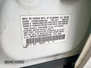 2005 Honda Pilot EX-L z VIN 5FNYF18555B025184, wystawiony jako Copart lot #58084295 z przebiegiem 161 863 mil mil oraz Szkoda całkowita • Salvage title. Historia ofert i sprzedaży dostępna na DreamBid. Obrazek 13.