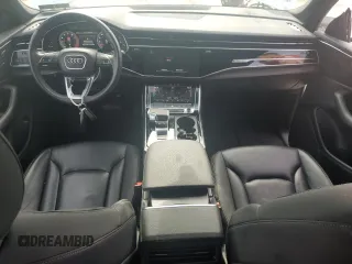 2021 Audi Q8 Premium with VIN WA1AVAF15MD014688, listed as a Copart auction lot 83991624 with 55,373 mi miles and Salvage Title. Bid and sale history available at carsss.com. Image 8.