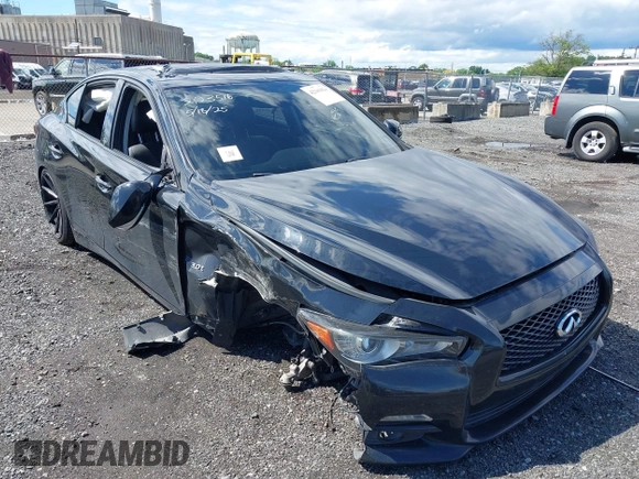 2017 Infiniti Q50 Premium with VIN JN1EV7AP1HM735587, listed as a IAAI auction lot 42341024 with 107,372 mi miles and . Bid and sale history available at DreamBid. Image 6.
