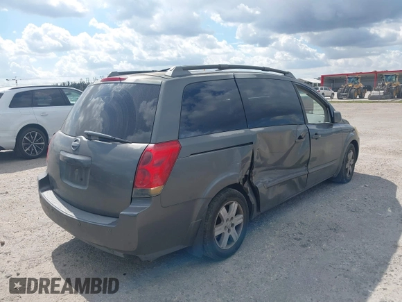 2004 Nissan Quest S z VIN 5N1BV28U84N364412, wystawiony jako IAAI lot #41519557 z przebiegiem 146 810 mil mil oraz . Historia ofert i sprzedaży dostępna na DreamBid. Obrazek 4.