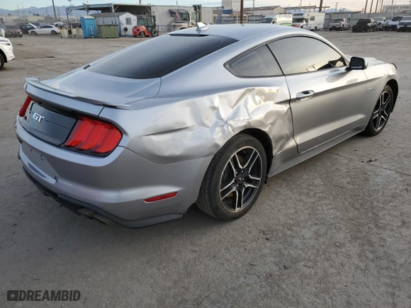 2023 Ford Mustang GT with VIN 1FA6P8CF0P5306610, listed as a Copart auction lot 42204035 with 20051 miles and Salvage Title. Bid and sale history available at carsss.com. Image 3.