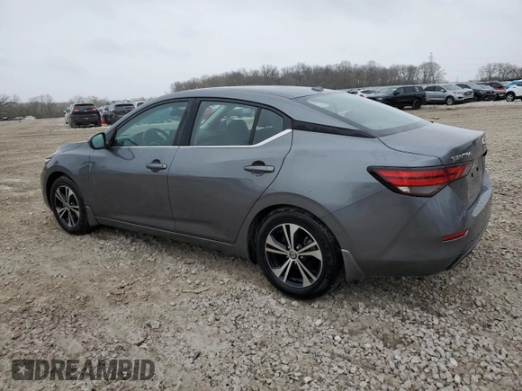 2021 Nissan Sentra SV with VIN 3N1AB8CV0MY242631, listed as a Copart auction lot 55061525 with 32,762 mi miles and Salvage Title. Bid and sale history available at DreamBid. Image 2.