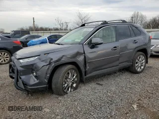 2023 Toyota RAV4 XLE Premium with VIN JTMA1RFV6PJ041066, listed as a Copart auction lot 46926495 with 7,913 mi miles and Salvage Title. Bid and sale history available at carsss.com. Image 1.