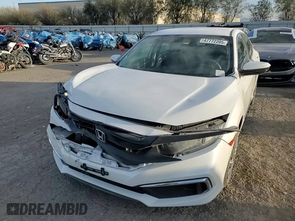 2019 Honda Civic LX with VIN 2HGFC2F60KH504492, listed as a Copart auction lot 47772205 with 81,617 mi miles and Salvage Title. Bid and sale history available at DreamBid. Image 11.