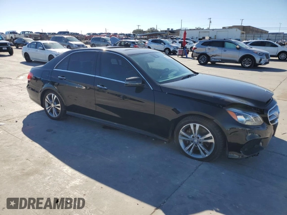 2014 Mercedes-Benz E 400 Sport with VIN WDDHF9FB2EA832266, listed as a Copart auction lot 43920075 with 56,524 mi miles and Salvage Title. Bid and sale history available at DreamBid. Image 4.