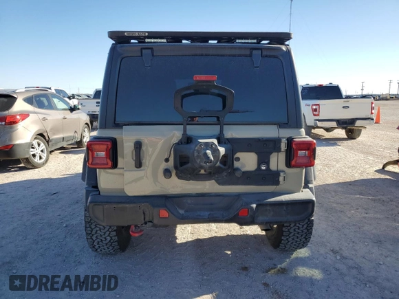 2022 Jeep Wrangler Unlimited Rubicon с VIN 1C4HJXFNXNW243878, выставлен на аукционе Copart как лот 81610334 с пробегом 29 210 миль миль и Чистый • Clean title. История ставок и продаж доступна на DreamBid. Изображение 6.
