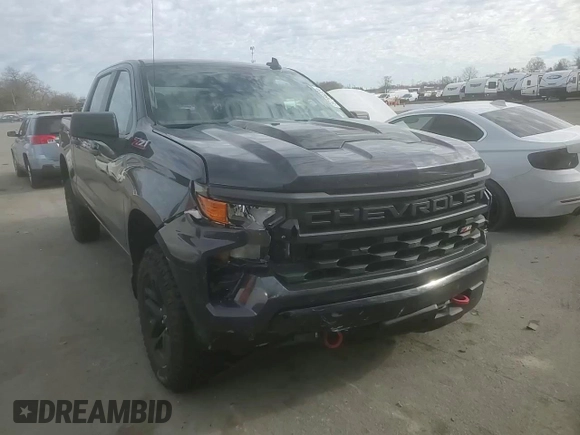 2022 Chevrolet Silverado 1500 Custom Trail Boss with VIN 3GCPDCED4NG533598, listed as a Copart auction lot 87164224 with 14,725 mi miles and Salvage Title. Bid and sale history available at DreamBid. Image 11.