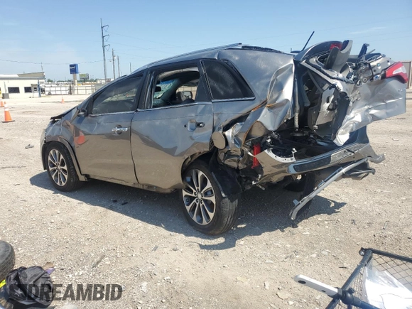 2015 Kia Sorento SX with VIN 5XYKW4A7XFG654002, listed as a Copart auction lot 56701775 with Not provided miles and Salvage title. Bid and sale history available at DreamBid. Image 2.