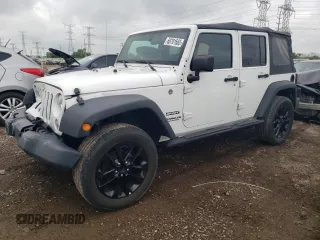 2017 Jeep Wrangler Unlimited Sport z VIN 1C4BJWDG0HL672828, wystawiony jako Copart lot #60701665 z przebiegiem 37 739 mil mil oraz Szkoda całkowita • Salvage title. Historia ofert i sprzedaży dostępna na DreamBid. Obrazek 1.