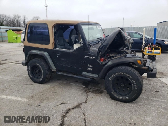 2000 Jeep Wrangler SE with VIN 1J4FA29PXYP746021, listed as a Copart auction lot 51023485 with 0 mi miles and Salvage Title. Bid and sale history available at carsss.com. Image 4.