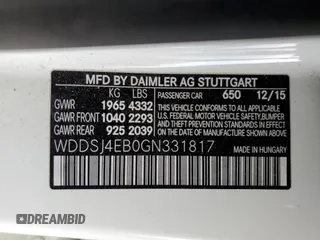 2016 Mercedes-Benz CLA 250 z VIN WDDSJ4EB0GN331817, wystawiony jako Copart lot #87554195 z przebiegiem 98 161 mil mil oraz Szkoda całkowita • Salvage title. Historia ofert i sprzedaży dostępna na DreamBid. Obrazek 12.
