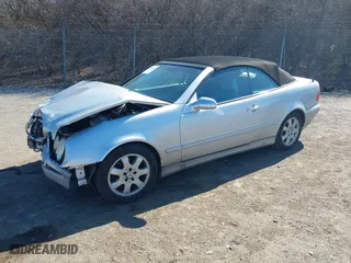 2003 Mercedes-Benz CLK-Class 3.2L with VIN WDBLK65GX3T143863, listed as a IAAI auction lot 41704225 with NaN miles. Bid and sale history available at carsss.com. Image 18.