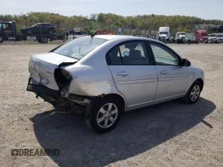 2007 Hyundai Accent GLS with VIN KMHCN46C17U108018, listed as a Copart auction lot 55632095 with 185,467 mi miles and Salvage title. Bid and sale history available at DreamBid. Image 3.