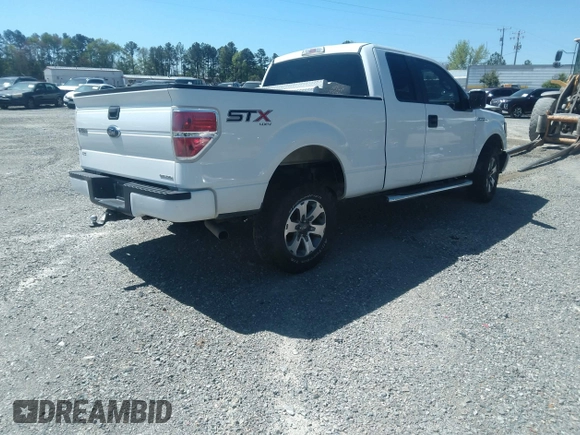 2014 Ford F-150 XL with VIN 1FTFX1EF3EKD09207, listed as a IAAI auction lot 42051107 with 106,664 mi miles. Bid and sale history available at carsss.com. Image 4.