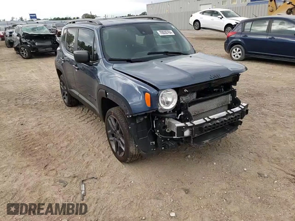 2021 Jeep Renegade 80th Anniversary with VIN ZACNJDBB8MPM40943, listed as a Copart auction lot 70030764 with 41,943 mi miles and Salvage title. Bid and sale history available at DreamBid. Image 11.