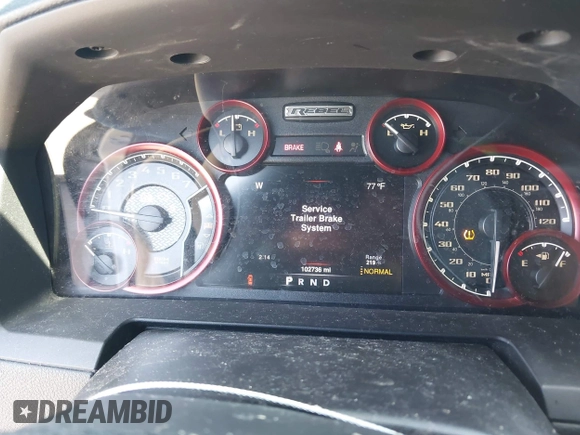 2016 Ram 1500 Rebel z VIN 1C6RR7YT5GS251994, wystawiony jako IAAI lot #42139378 z przebiegiem 102 736 mil mil oraz . Historia ofert i sprzedaży dostępna na DreamBid. Obrazek 7.