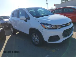2021 Chevrolet Trax LS with VIN KL7CJKSB6MB341057, listed as a IAAI auction lot 41168131 with 45,566 mi miles. Bid and sale history available at carsss.com. Image 1.