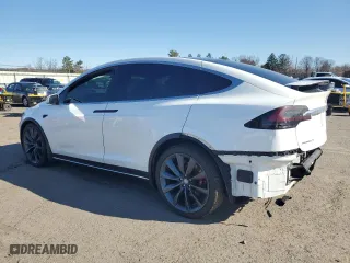 2017 Tesla Model X 90D with VIN 5YJXCBE21HF044498, listed as a Copart auction lot 49305475 with 86,064 mi miles and Salvage Title. Bid and sale history available at carsss.com. Image 2.