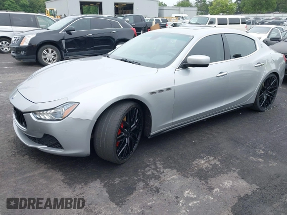 2015 Maserati Ghibli S Q4 with VIN ZAM57RTA2F1146411, listed as a IAAI auction lot 42359547 with 95,937 mi miles and . Bid and sale history available at DreamBid. Image 18.