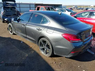 2019 Genesis G70 Advanced z VIN KMTG44LA6KU026842, wystawiony jako IAAI lot #41287135 z przebiegiem 124 608 mil mil oraz . Historia ofert i sprzedaży dostępna na DreamBid. Obrazek 3.