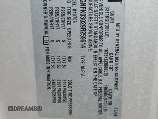 2009 Chevrolet Tahoe Special Service z VIN 1GNFK03029R259914, wystawiony jako Copart lot #55276375 z przebiegiem 270 266 mil mil oraz Szkoda całkowita • Salvage title. Historia ofert i sprzedaży dostępna na DreamBid. Obrazek 12.