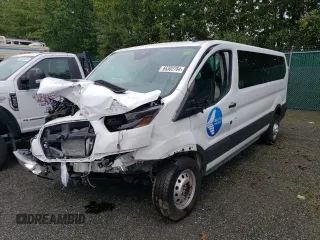 2023 Ford Transit Passenger XL with VIN 1FBAX9Y81PKC05893, listed as a Copart auction lot 66302764 with 4,084 mi miles and Salvage Title. Bid and sale history available at DreamBid. Image 1.