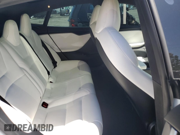 2020 Tesla Model S Performance with VIN 5YJSA1E42LF401157, listed as a Copart auction lot 55082875 with 60,376 mi miles and Salvage title. Bid and sale history available at DreamBid. Image 10.