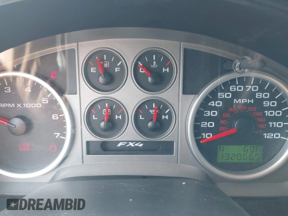 2008 Ford F-150 XLT with VIN 1FTPW14558FB43480, listed as a IAAI auction lot 42094172 with 132,866 mi miles. Bid and sale history available at carsss.com. Image 7.