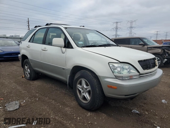2002 Lexus RX 300 z VIN JTJHF10U720257988, wystawiony jako Copart lot #49228985 z przebiegiem Nie podano mil oraz Nie do naprawy • Non repairable. Historia ofert i sprzedaży dostępna na DreamBid. Obrazek 4.