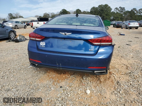 2017 Genesis G80 3.8L with VIN KMHGN4JE4HU188961, listed as a Copart auction lot 47688595 with 108,698 mi miles and Non Repairable. Bid and sale history available at DreamBid. Image 6.