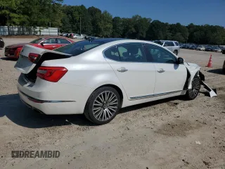 2015 Kia Cadenza Premium with VIN KNALN4D7XF5188175, listed as a Copart auction lot 74464894 with 91,193 mi miles and Salvage Title. Bid and sale history available at carsss.com. Image 3.