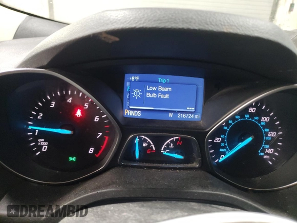 2015 Ford Escape SE with VIN 1FMCU0GX4FUC57258, listed as a Copart auction lot 51085685 with 216,724 mi miles and Salvage Title. Bid and sale history available at DreamBid. Image 9.