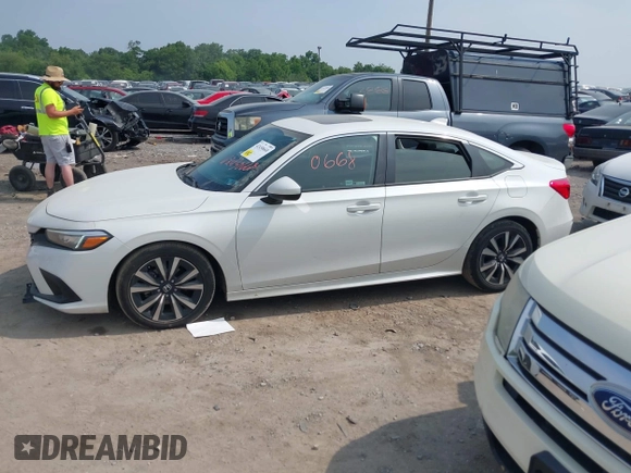 2022 Honda Civic EX with VIN JHMFE1F78NX004526, listed as a IAAI auction lot 42430668 with 56,246 mi miles and . Bid and sale history available at DreamBid. Image 14.