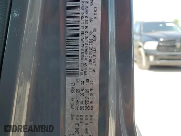 2020 Jeep Wrangler Unlimited Sport S with VIN 1C4HJXDG3LW117301, listed as a Copart auction lot 52571555 with 70,167 mi miles and Salvage title. Bid and sale history available at DreamBid. Image 13.
