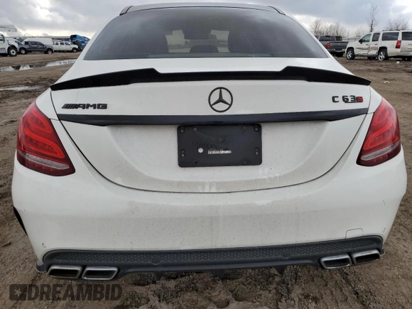 2016 Mercedes-Benz C 63 S AMG with VIN 55SWF8HB3GU100097, listed as a Copart auction lot 43960735 with Not provided miles and Salvage title. Bid and sale history available at DreamBid. Image 6.