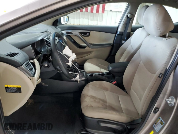 2016 Hyundai Elantra SE with VIN 5NPDH4AE9GH694955, listed as a Copart auction lot 60156945 with 80,503 mi miles and Salvage title. Bid and sale history available at DreamBid. Image 7.