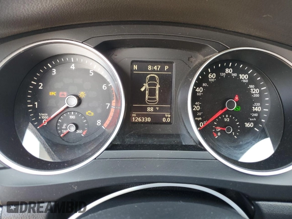2015 Volkswagen Jetta SE with VIN 3VWD17AJ7FM224867, listed as a Copart auction lot 62105405 with 126,330 mi miles and Salvage title. Bid and sale history available at DreamBid. Image 9.