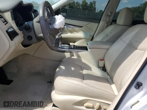 2012 Infiniti M z VIN JN1BY1AP0CM334810, wystawiony jako Copart lot #58928625 z przebiegiem Nie podano mil oraz Szkoda całkowita • Salvage title. Historia ofert i sprzedaży dostępna na DreamBid. Obrazek 7.