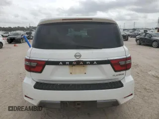 2021 Nissan Armada Platinum with VIN JN8AY2DBXM9791048, listed as a Copart auction lot 50686825 with 129,657 mi miles and Clean title. Bid and sale history available at DreamBid. Image 6.