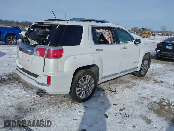 2016 GMC Terrain Denali z VIN 2GKFLRE36G6215185, wystawiony jako IAAI lot #41578029 z przebiegiem Nie podano mil oraz . Historia ofert i sprzedaży dostępna na DreamBid. Obrazek 4.