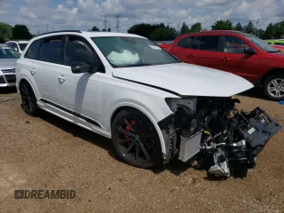2021 Audi SQ7 Prestige z VIN WA1VWBF79MD000480, wystawiony jako Copart lot #58414163 z przebiegiem 23 238 mil mil oraz . Historia ofert i sprzedaży dostępna na DreamBid. Obrazek 4.