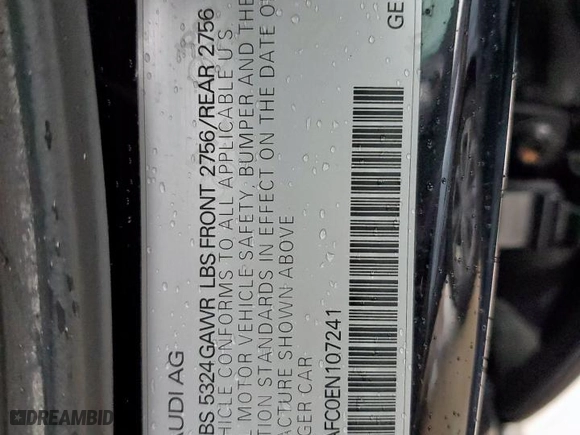 2014 Audi A6 3.0T Prestige with VIN WAUHGAFC0EN107241, listed as a Copart auction lot 51773535 with 173,116 mi miles and Salvage Title. Bid and sale history available at carsss.com. Image 13.