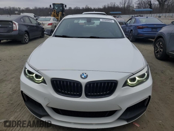 2018 BMW 2 Series M240i with VIN WBA2J5C52JVB28111, listed as a Copart auction lot 43589925 with 30,376 mi miles and Salvage Title. Bid and sale history available at carsss.com. Image 5.