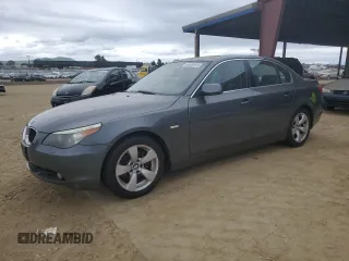 2006 BMW 5 Series 530i with VIN WBANE73556CM32238, listed as a Copart auction lot 46550915 with 210,283 mi miles and Clean Title. Bid and sale history available at carsss.com. Image 1.