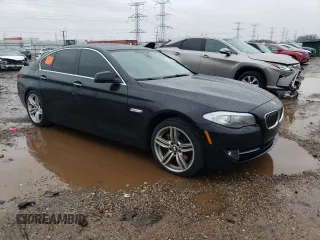 2013 BMW 5 Series 535i xDrive with VIN WBAFU7C58DDU74451, listed as a Copart auction lot 49048544 with 87,021 mi miles and Salvage Title. Bid and sale history available at carsss.com. Image 4.