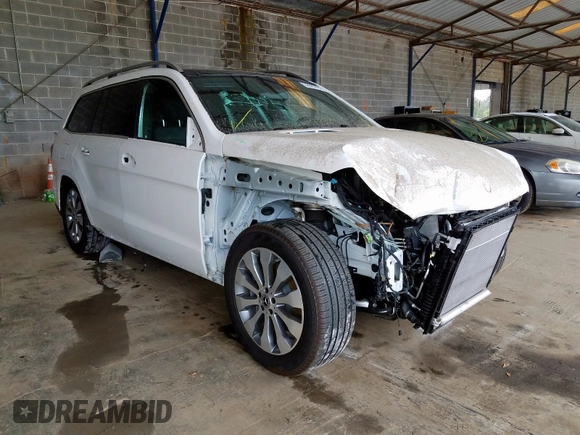 2019 Mercedes-Benz GLS with VIN 4JGDF6EE2KB236921, listed as a Copart auction lot 36902750 with 0 mi miles. Bid and sale history available at carsss.com. Image 1.
